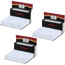 Amazon.co.jp: ピアノ メモ帳 【3冊セット】 メモ けん盤 誕生日 や